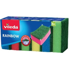 Vileda Rainbow sponge 6pcs