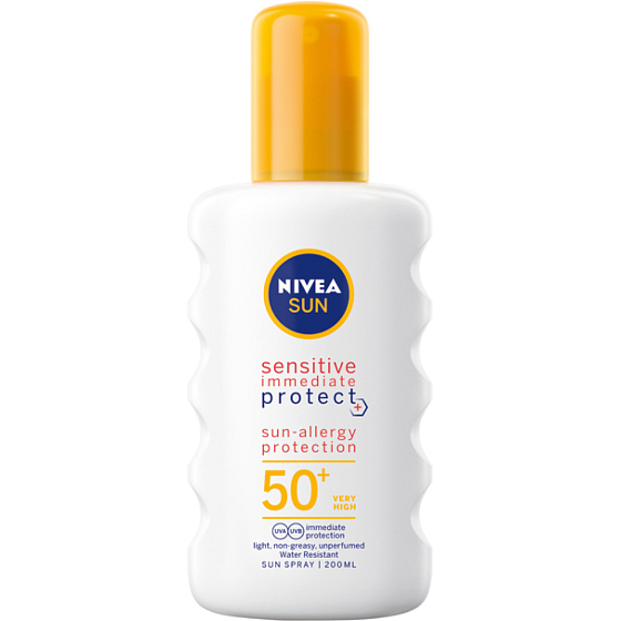 Nivea Sun Sensitive SPF 50+ tanning spray, 200 ml