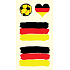Arch tattoo decals on face and body Germany flag 1 motif
