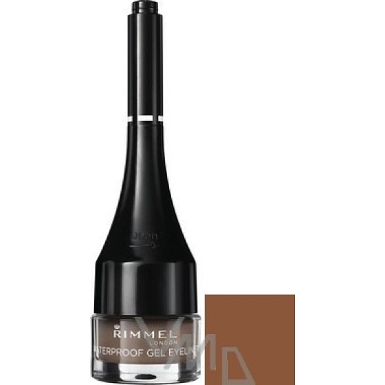 Rimmel London Waterproof Waterproof Gel Eyeliner 002 Brown 2 g