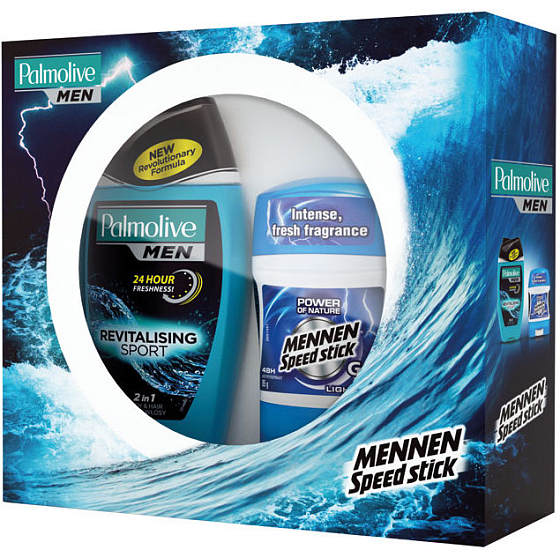 Palmolive Men deodorant gel 85 g + shower gel Revitalizing Sport 250 ml, cosmetic set