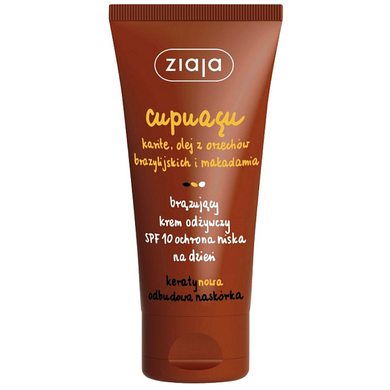Ziaja Cupuacu bronzing SPF 10 nourishing self-tanning day face cream 50 ml