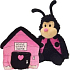 EP Line Happy Nappers Ladybug 3in1 pillow and plush toy with sounds 35 x 38 x 20 cm