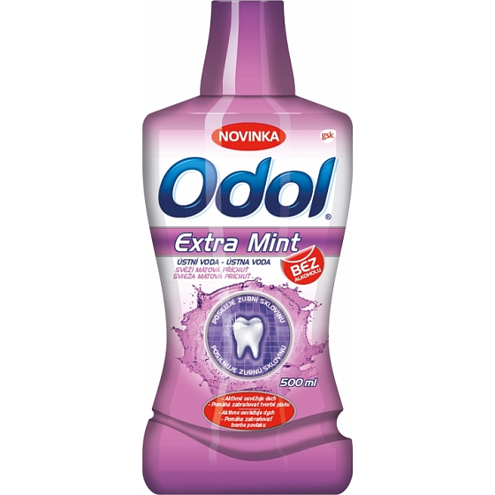 Odol Extra Mint mouthwash without alcohol 500 ml