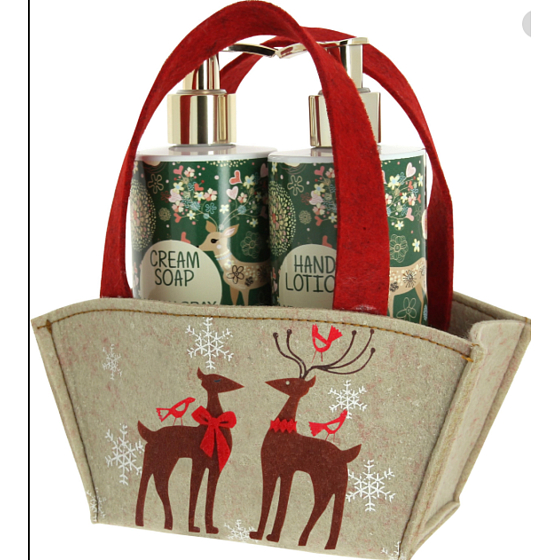 Vivian Gray Christmas Natural liquid soap 250 ml + hand lotion 250 ml, cosmetic set