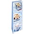 Nekupto Gift paper bottle bag 33 x 10 x 9 cm Christmas blue with gingerbread WLH 1965 40
