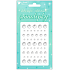 Decorative stickers rhinestones transparent 12 x 8 cm