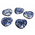 Sodalite Hmatka, healing gemstone in the shape of a heart natural stone 3 cm 1 piece, stone communication