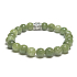 Tourmaline Verdelite green bracelet elastic natural stone, ball 8 mm / 16-17 cm, guardian of good mood
