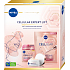 Nivea Cellular Expert Life remodelling day cream with hyaluronic acid 50 ml + textile face mask with hyaluronic acid 1 piece, cosmetic set for women
