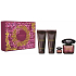 Versace Crystal Noir eau de toilette 90 ml + body lotion 100 ml + shower gel 100 ml + eau de toilette 5 ml miniature, gift set for women
