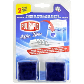 Pulirapid WC Cubo Active Blue disinfectant cube for toilet tank 2 pieces