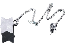 Crystal Merkaba pendulum natural stone pendant 21 x 21 x 21 mm, stone stones