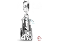 Sterling silver 925 Barcelona La Sagrada Familia, travel bracelet pendant