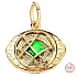 Charm Sterling silver 925 Marvel Doctor Strange time stone, bracelet charm