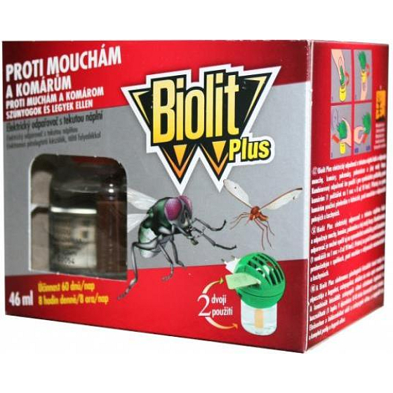 Biolit Plus Electric repellent against flies and mosquitoes evaporator 46 ml