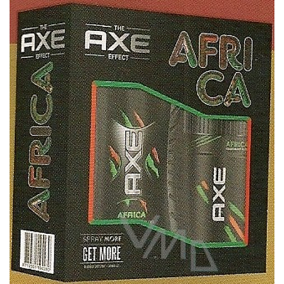 Ax Africa deodorant spray 150 ml + shower gel 400 ml, cosmetic set