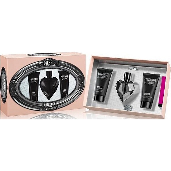 Diesel Loverdose Tattoo perfumed water 30 ml + shower gel 50ml + body lotion 50ml + perfumed water 1.5ml, gift set