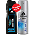 Adidas Climacool 48h antiperspirant deodorant spray for men 150 ml + Adidas Intense Clean shampoo for normal hair 200 ml, cosmetic set