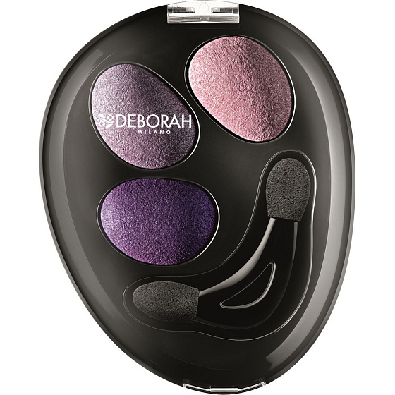 Deborah Milano Trio Hi-Tech Eyeshadow Eyeshadow 04 Purple Deluxe 4.2 g