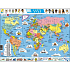 Clementoni Puzzle Maxi World Map 107 pieces, recommended age 9+