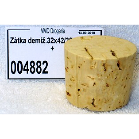 Cork stopper for demijohn 32 x 42 x 38 mm, 10 l