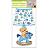 Self-adhesive wall lamp illuminated LED teddy bear 31 cm