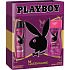 Playboy Queen of The Game deodorant spray for women 150 ml + shower gel 250 ml, cosmetic set
