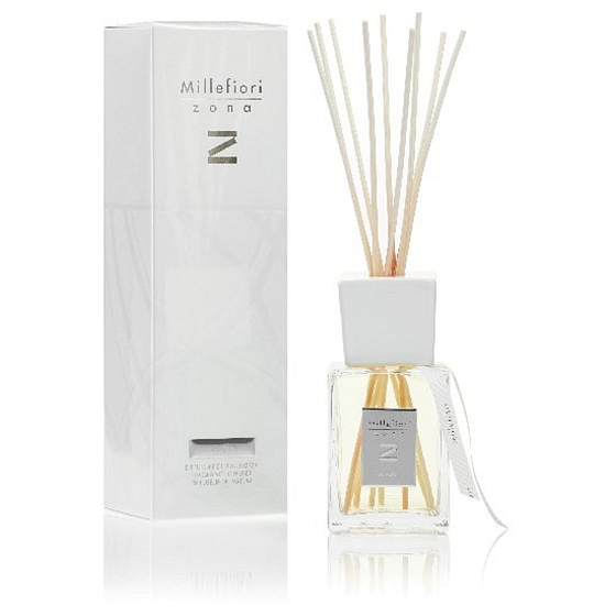 Millefiori Milano Zona Oxygen - Oxygen Diffuser 500 ml + 10 straws in the length of 35 cm for large spaces lasts at least 6 months