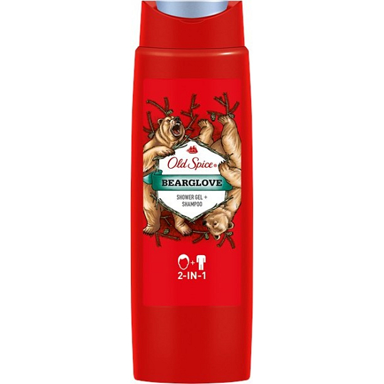 Old Spice BearGlove 2-in-1 Shower Gel and Shampoo for Men 400 ml