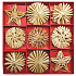 Straw decorations in box approx. 6 cm, 32 pieces