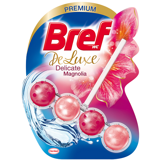 Bref De Luxe Delicate Magnolia solid toilet block for hygienic cleanliness and freshness of your toilet 50 g