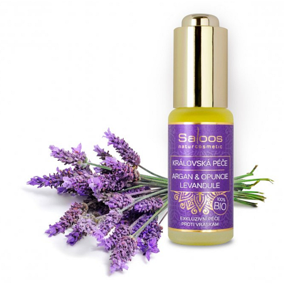 Saloos Royal Care Argan & Prickly Pear & Lavender 100% Organic Exclusive Anti-Wrinkle Care 20 ml