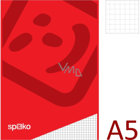 Spoko Block glued squared A5 50 sheets 60 g