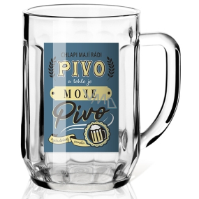 Nekupto Beer Glass Men Like Beer 500 ml