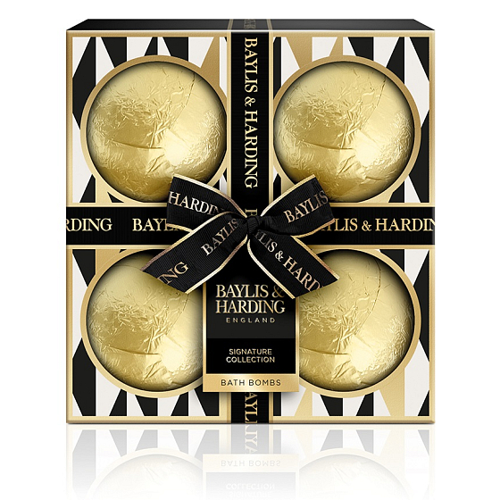 Baylis & Harding Tangerine and Grapefruit bath fizzy bomb 4 x 120 g, cosmetic set for women