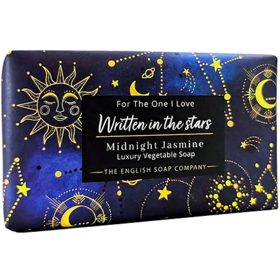 English Soap Written in the Stars Midnight Jasmine natural perfumed toilet soap with shea butter 190 g