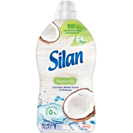 Silan Naturals Coconut Water & Minerals fabric softener 62 doses 1,364 l