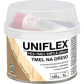 Uniflex PES-TMEL wood, wood putty, light wood, 200 g