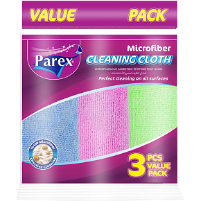 Parex microfiber cleaning cloths, 3 pcs