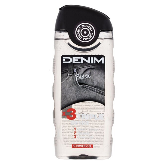 Denim Black shower gel for men 250 ml