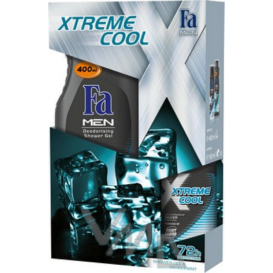 Fa Men Xtreme Cool shower gel 400 ml + deodorant spray 150 ml, cosmetic set