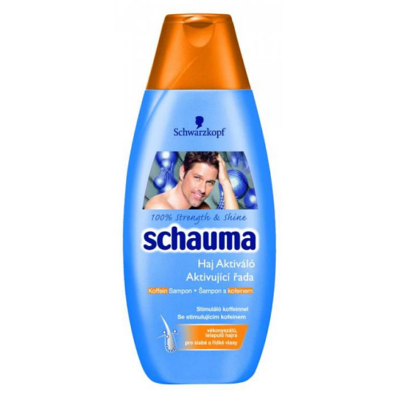 Schauma for Men Activating with caffeine for strength and volume hair shampoo 400 ml