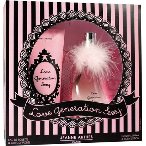 Jeanne Arthes Love Generation Sexy perfumed water for women 60 ml + body lotion 200 ml, gift set