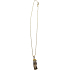 Gold necklace with pendant 40 cm + earrings 1 pair