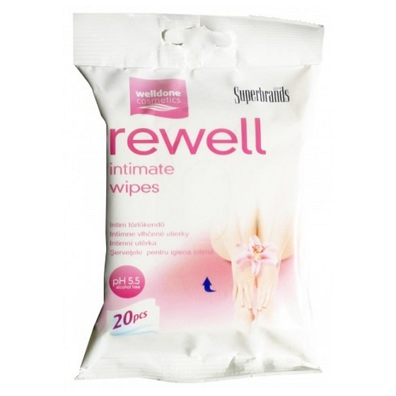 Well Done Rewell Intimate Wipes intimate wet wipes 20 pieces