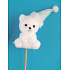 Teddy bear plush recess 9 cm + skewers No.3