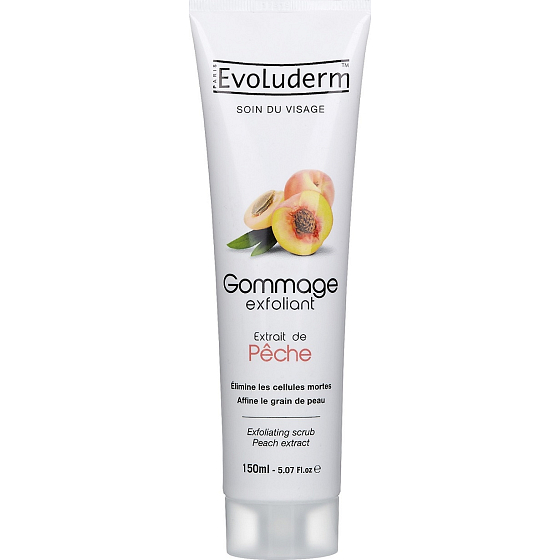 Evoluderm Exfoliating Scrub Facial Peeling with Peach Extract 150 ml