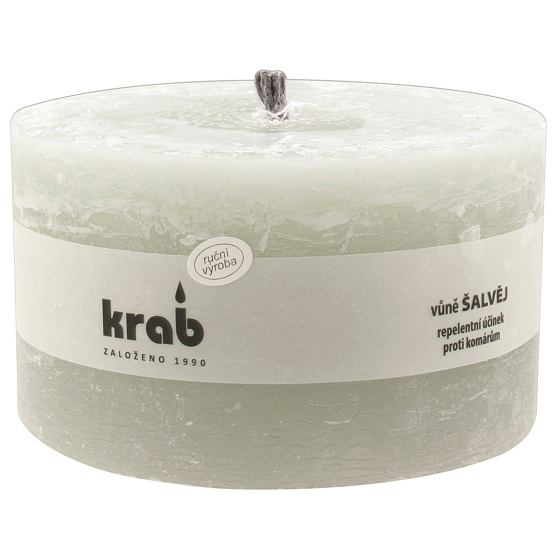 Crab Sage Repellent Garden Candle Rustic, burns for 45 hours, 80 x 140 x 140 mm 1,000 g