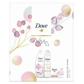 Dove Nourishing Secrets Radiant Ritual Lotus Flower and Rice Water Shower Gel 250 ml + antiperspirant deodorant spray 150 ml + toilet soap 100 g, cosmetic set